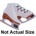 2227 - Ice Skate Pair White Medium - Resin Decoration (12 per package)