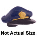 2258 - Police Hat Blue Medium - Resin Decoration (12 per package)