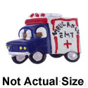 2261 tlf - Ambulance Met Medium - Resin Decoration (12 per package)