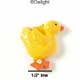 2274 - Chicken Yellow Tall Medium - Resin Decoration (12 per package)