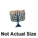 2288 tlf - Menorah Colors Mini - Resin Decoration (12 per package)