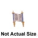 2292 - Torah Blue White Gold Mini - Resin Decoration (12 per package)