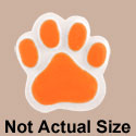 2317 tlf - Paw Orange Medium - Resin Decoration (12 per package)