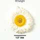 2320 - Flower Daisy White Medium - Resin Decoration (12 per package)