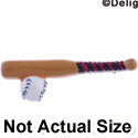 2327 - Baseball Bat Baseball Medium - Resin Decoration (12 per package)