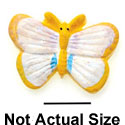 2358 - Butterfly Yellow Washed Medium - Resin Decoration (12 per package)