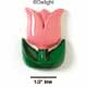 2378 - Flower Tulip Pink Medium - Resin Decoration (12 per package)
