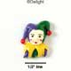 2458 - Jester Painted Small - Resin Decoration (12 per package)