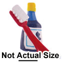 2460 - Toothbrush Red Mouthwash Blue - Resin Decoration (12 per package)