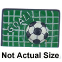 2527 - Soccer Goal Net Soccer ball - Resin Decoration (12 per package)