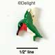2647 - Humming Bird Mini - Resin Decoration (12 per package)