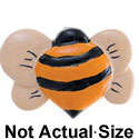 2648 - Bee Front Dark - Resin Decoration (12 per package)