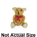 2653 tlf - Bear Sitting Tie Red Mini - Resin Decoration (12 per package)