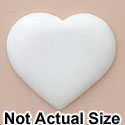 2674 tlf - Heart Flat White Large - Resin Decoration (12 per package)