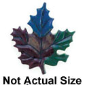 2786 - Leaf Blues Multi Small Dark - Resin Decoration (12 per package)