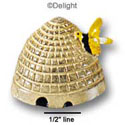 2794 - Beehive Bee Medium - Resin Decoration (12 per package)