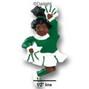 2944* - Cheerleader Green Ethnic (Left & Right) - Resin Decoration (12 per package)
