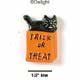 2997 - Trick Or Treat Bag Cat Black - Resin Decoration (12 per package)