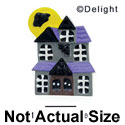 2998 - Haunted House Moon Bat Medium - Resin Decoration (12 per package)