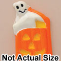 3000 - Jack O'Lantern Ghost Medium - Resin Decoration (12 per package)