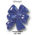 3004 - Bow Tails Blue Medium - Resin Decoration (12 per package)
