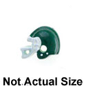 3151* - Mini Green Football Helmet - Resin Decoration (12 per package)