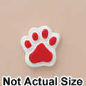 3155 tlf - Mini Red Paw - Resin Decoration (12 per package)