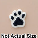 3156 tlf - Mini Blue Paw - Resin Decoration (12 per package)