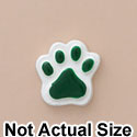 3159 - Mini Green Paw - Resin Decoration (12 per package)