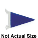 3172 - Mini Blue Pennant - Resin Decoration (12 per package)