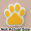 3234 - Paw Yellow Medium - Resin Decoration (12 per package)