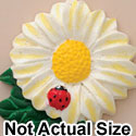 3242 - Flower Daisy Ladybug Medium - Resin Decoration (12 per package)