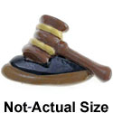 3267 - Gavel Brown Gold Medium - Resin Decoration (12 per package)