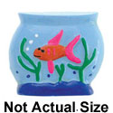 3287 - Fishbowl Gold Fish Medium - Resin Decoration (12 per package)