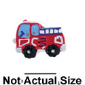 3291 - Fire Engine Mini Red - Resin Decoration (12 per package)