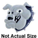3360* ctlf - Bulldog Grey Collar Blue - Resin Decoration (12 per package)