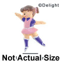 3403 - Ballet Girl Dance Pink Medium - Resin Decoration (12 per package)