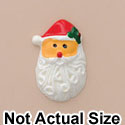 3521 ctlf - Santa Face Holly Mini - Resin Decoration (12 per package)