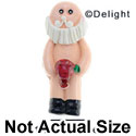 3533 - Santa Body Bare Hat - Resin Decoration (12 per package)