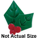 3545 ctlf - Holly Leaves Medium - Resin Decoration (12 per package)