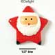 3547 - Santa Star Large Face Medium - Resin Decoration (12 per package)
