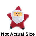 3548 - Santa Star Large Face Mini - Resin Decoration (12 per package)