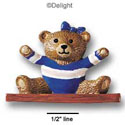 3567 - Gym Bear Purple Balance Beam - Resin Decoration (12 per package)