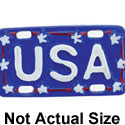 3604 - USA License Plate - Resin Decoration (12 per package)