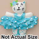 3869 - Ballet Cat Blue Medium - Resin Decoration (12 per package)