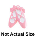3873 ctlf - Ballet Shoes Pink Bow Small - Resin Decoration (12 per package)