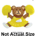 3875 - Cheerleader Bear Yellow Medium (1 dozen in a package)