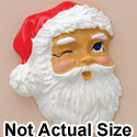 3937* ctlf - Santa Face Winking Bright - Resin Decoration (12 per package)