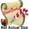 3939 - Letter Dear Santa - Resin Decoration (12 per package)