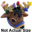 3944* ctlf - Reindeer Lights Bridle Medium - Resin Decoration (12 per package)